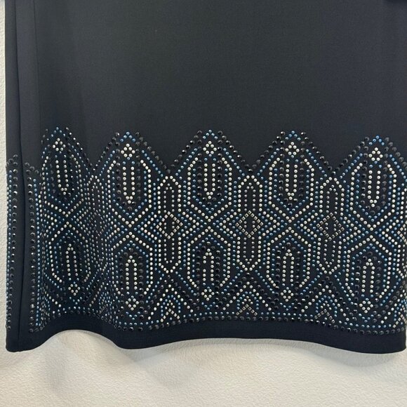 White House Black Market Stretch 3/4 Sleeve Lined Shift Dress Women's XS EUC - Picture 4 of 11